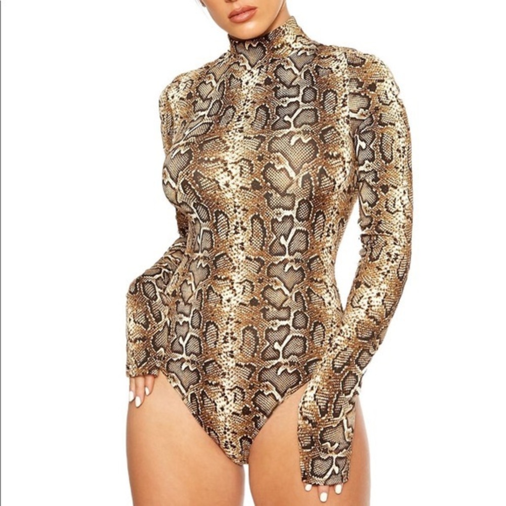 NAKED WARDROBE Snake Bodysuit
